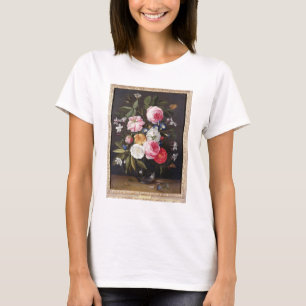 Camiseta Ainda vida T32512 das flores em um vaso, 1661