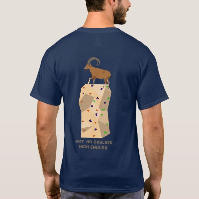 Camiseta Ain't no boulder high enough (Verso)