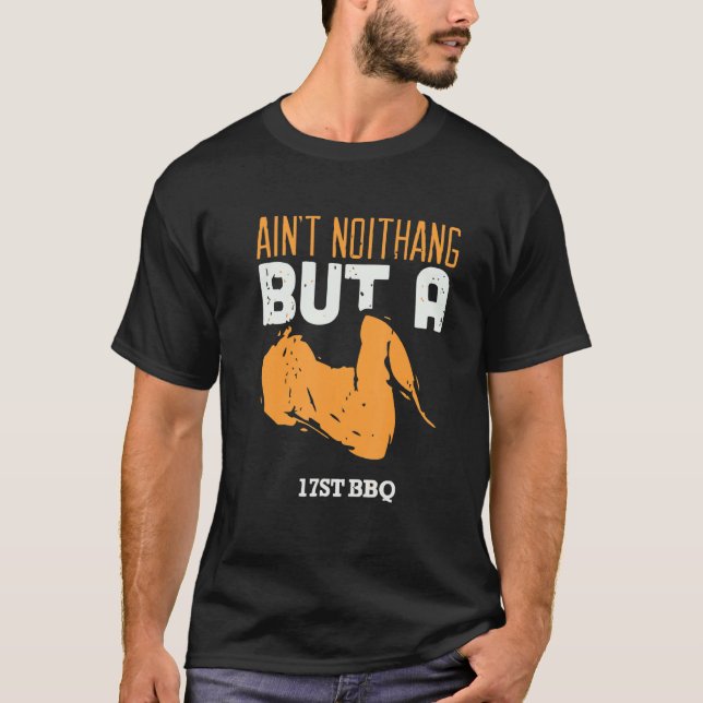 Camiseta AIN'T NO THANG BUT A CHICKEN WANG Nerd Geek Gráfic (Frente)