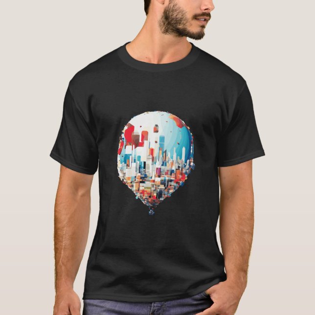 Camiseta Air Ballon Discovery Viagem Landscape Beauty Sky (Frente)