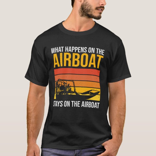 Camiseta Air cushion boat airboat (Frente)