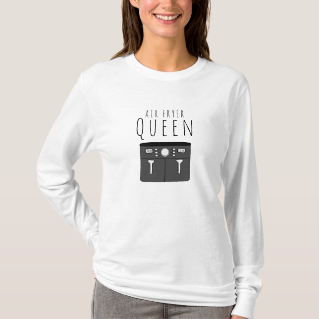 Camiseta Air Fryer Queen Chef Cook (Frente)