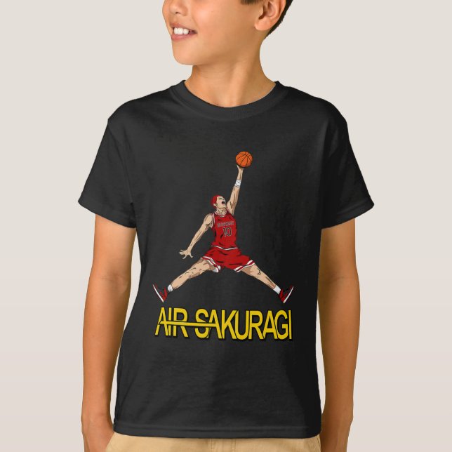 Camiseta Air Sakuragi Anime Style Bysketbyll Design (Frente)