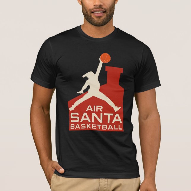 Camiseta AIR SANTA – Funny Xmas Basketball Tshirt (Frente)