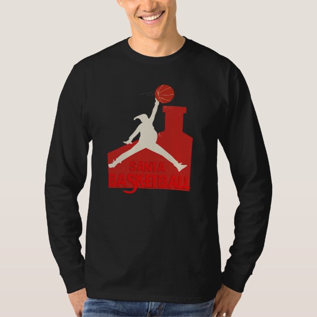 Camiseta  AIR SANTA – Funny Xmas Basketball Tshirt (Frente)