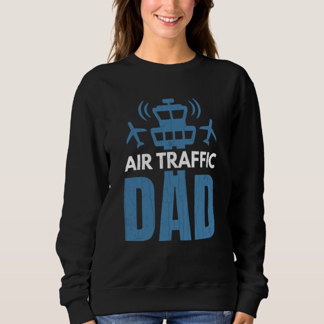 Camiseta Air Traffic Dad Airplane Controller Aviation Graph (Frente)