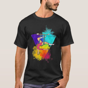 Camiseta Air Yoga Acrobatics Aerialist Colorful Aerial Yoga
