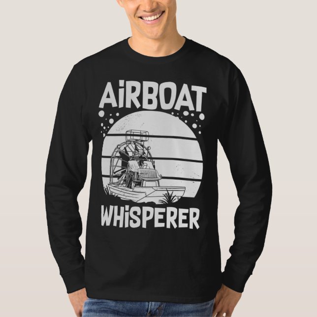Camiseta Airboat Fanboat Rc Hydroplane Racing Swamp Boat Ri (Frente)