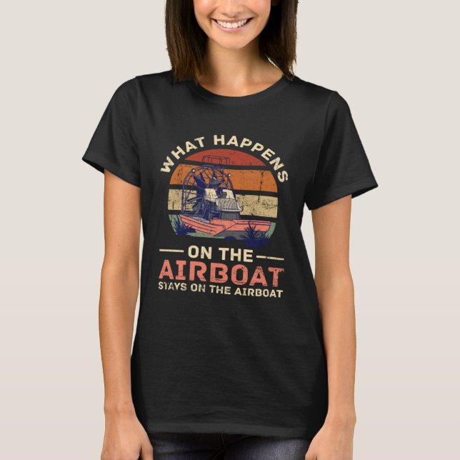 Camiseta Airboat Fanboat Rc Hydroplane Racing Swamp Boat Ri (Frente)