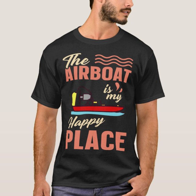 Camiseta Airboat Fanboat Rc Hydroplane Racing Swamp Boat Ri (Frente)