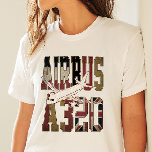 Camiseta Airbus a320 Avião de Linha. Bandeiras Europeias An