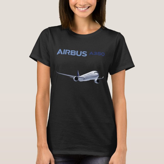 Camiseta Airbus A350 XWB Manga Corta (Frente)