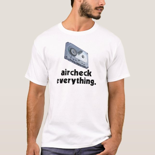 Camiseta Aircheck tudo (preto) (Frente)