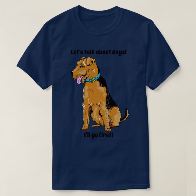 Camiseta Airedale Terrier (Frente do Design)