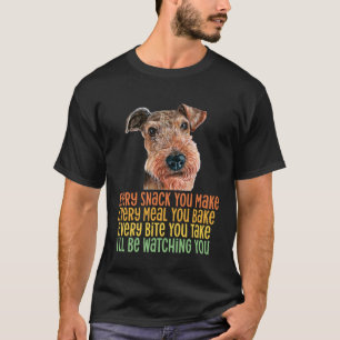 Camiseta Airedale Terrier Cada Snack Que Você Faz Cada Refe