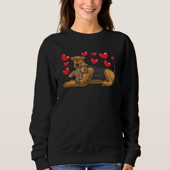 Camiseta Airedale Terrier Cão Com Animal Recheado (Frente)