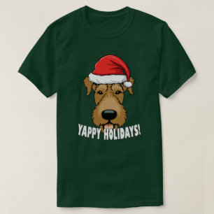Camiseta Airedale Terrier Christmas Dog Lover Papais noeis