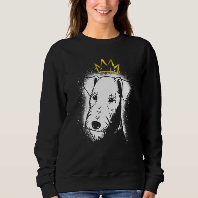 Camiseta Airedale Terrier com Coroa (Frente)