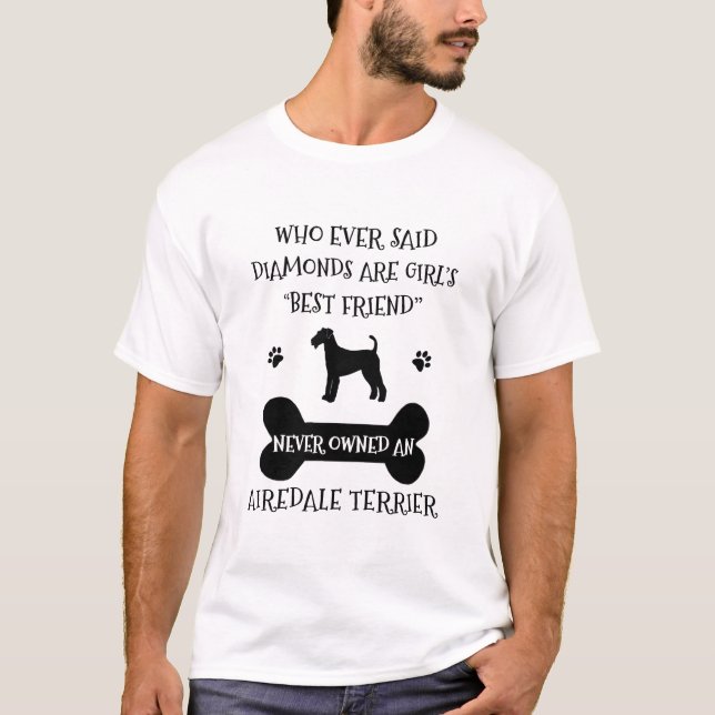 Camiseta Airedale Terrier Dog Melhor Amigo (Frente)