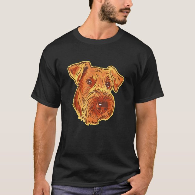 Camiseta Airedale Terrier Dog Pet Portrait (Frente)
