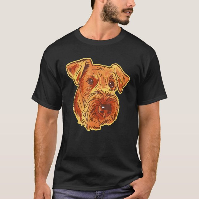 Camiseta Airedale Terrier Dog Pet Portrait (Frente)