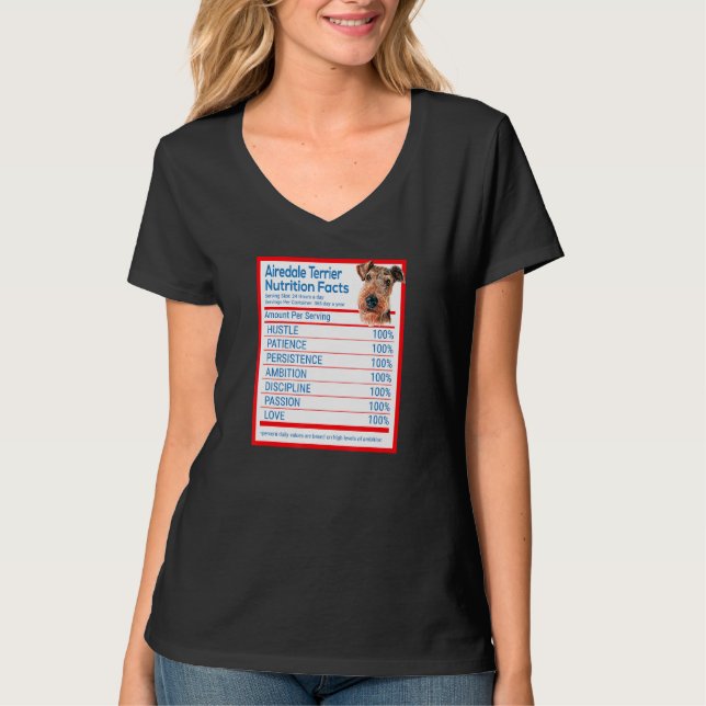 Camiseta Airedale Terrier Dog Raça Proprietário Funny Nutri (Frente)