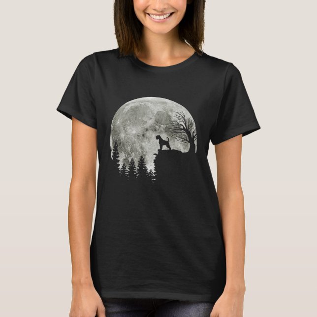 Camiseta Airedale Terrier Em Pássaros De Cachorro No Hallow (Frente)