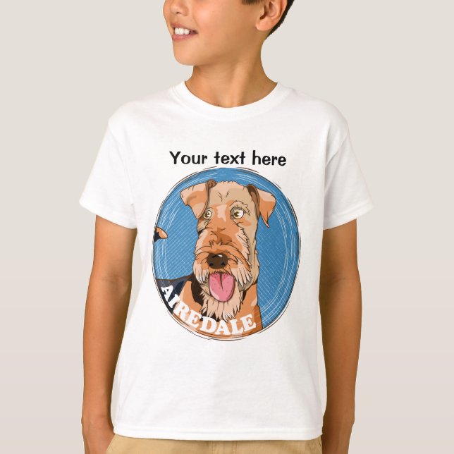 Camiseta Airedale terrier face (Frente)