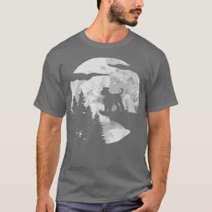 Camiseta Airedale Terrier Full Moon At NightPet Airedale Te