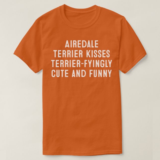 Camiseta Airedale Terrier Kisses (Frente do Design)