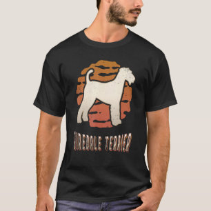 Camiseta Airedale Terrier Vintage Retro Classic Dog Sunset