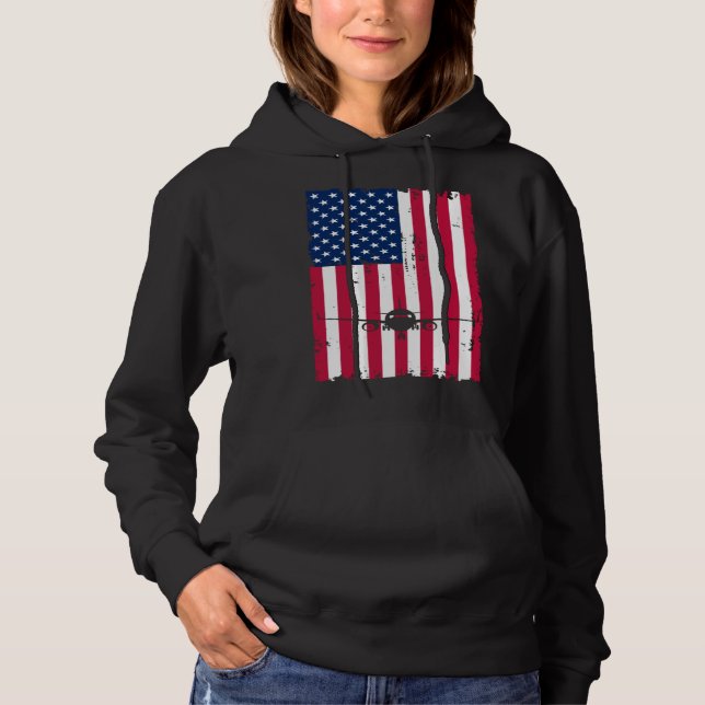 Camiseta Airplane American Flag Pilot Jet Aviation (Frente)