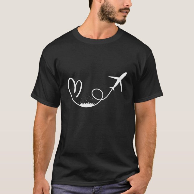Camiseta Airplane Mode Shirt, Airplane Mode, Travel Shirt,  (Frente)