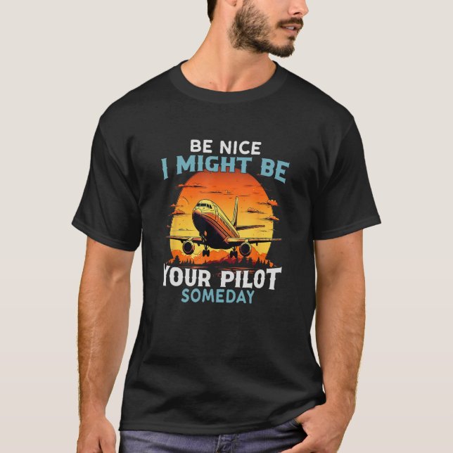 Camiseta Airplane Pilo For Men Women  Saying Pilot Dad (Frente)