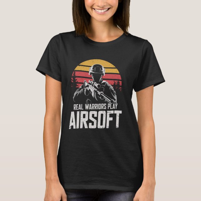 Camiseta Airsoft Funny MilSim Paintball Tactical Gear Softa (Frente)