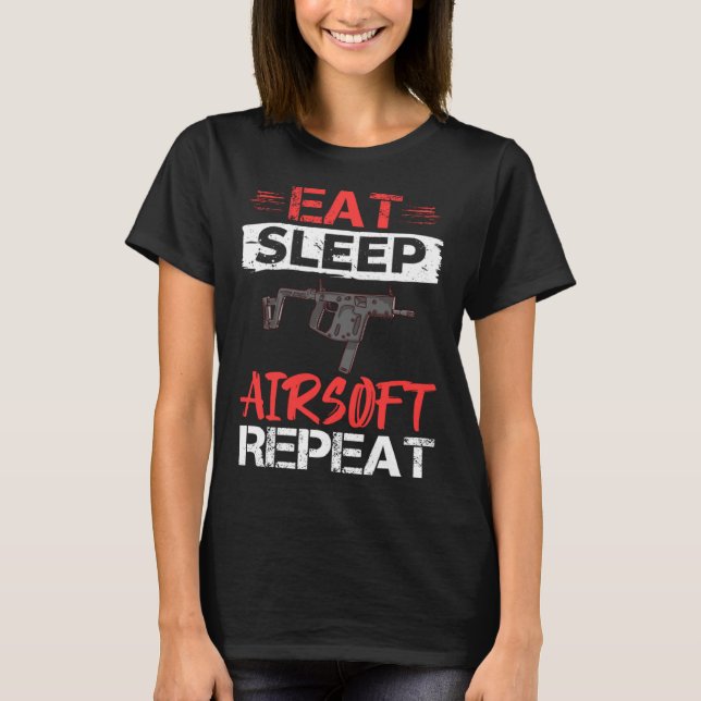 Camiseta Airsoft Gun Game Shooting Training Player Airsofti (Frente)