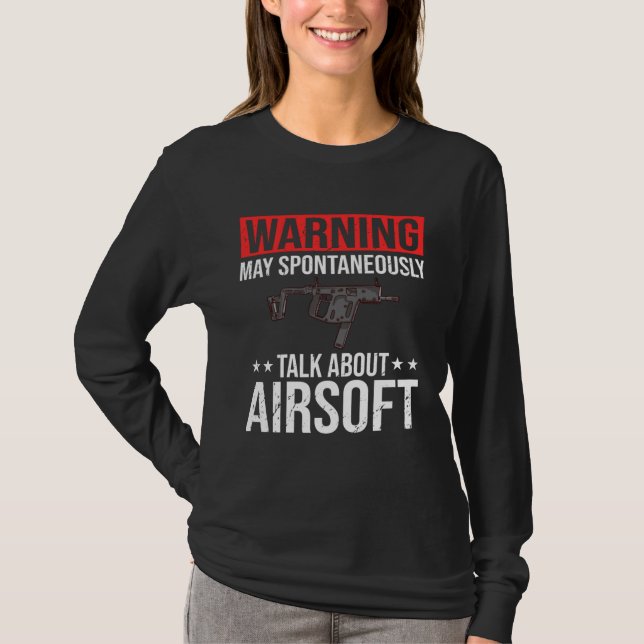 Camiseta Airsoft Gun Game Shooting Training Player Airsofti (Frente)