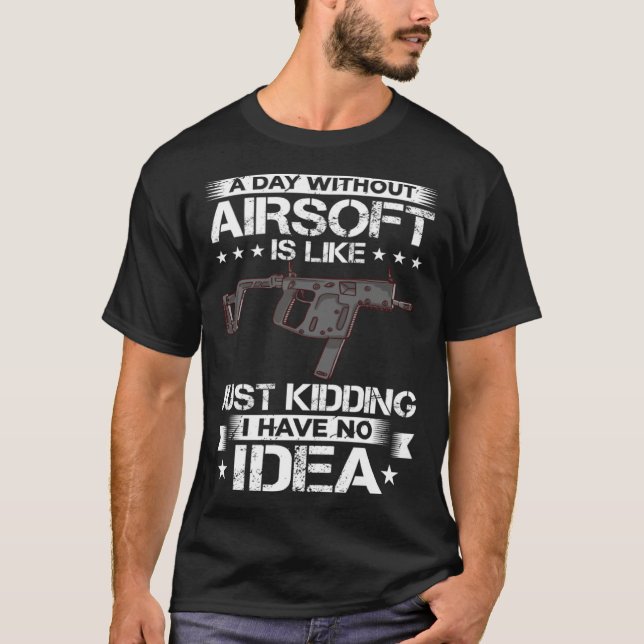 Camiseta Airsoft Gun Game Shooting Training Player Airsofti (Frente)