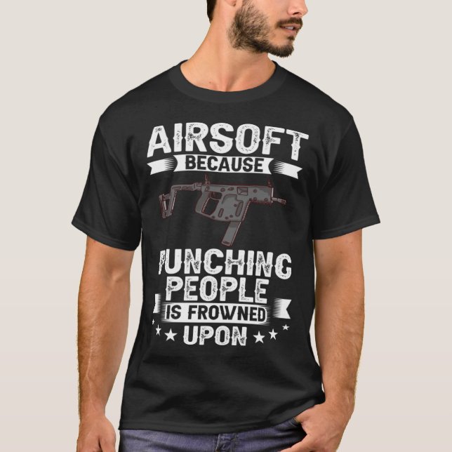 Camiseta Airsoft Gun Game Shooting Training Player Airsofti (Frente)