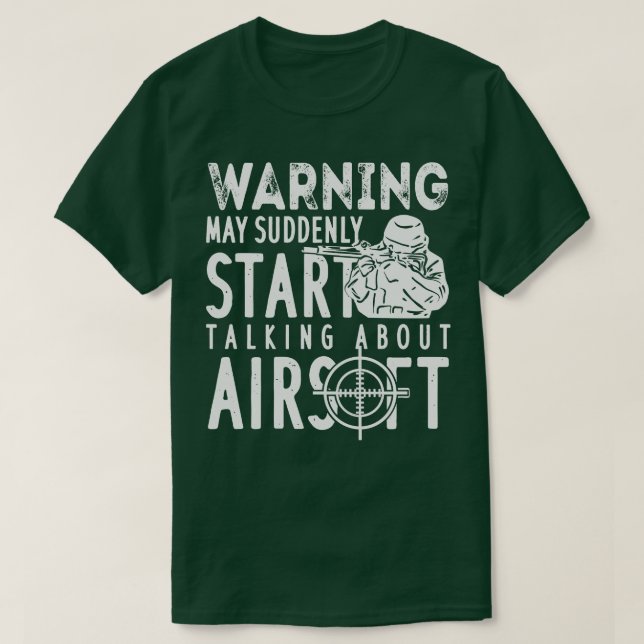 Camiseta Airsoft Shoting Sports Airsoft Player Copy (Frente do Design)