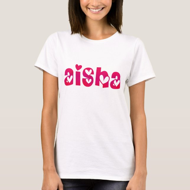 Camiseta Aisha em Corações (Frente)