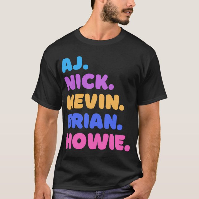 Camiseta AJ, Nick, Kevin, Brian, Howie (Frente)