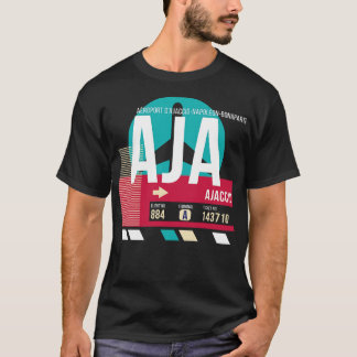 Camiseta Ajaccio Corsica AJA Código Aeroportuário Marca E