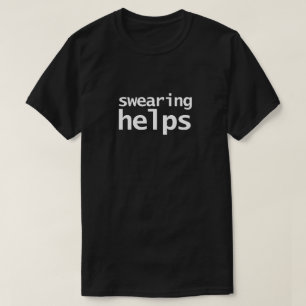 Camiseta Ajuda de palavrões sarcásticos engraçados
