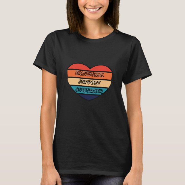 Camiseta Ajuda Emocional Coworker Engraçado (Frente)