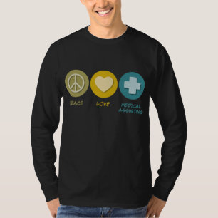 Camiseta Ajuda médica do amor da paz