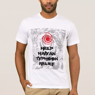 Camiseta Ajuda o Alivio do tufão Haiyan