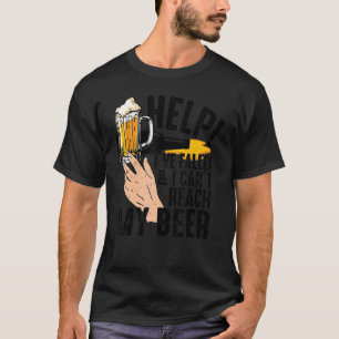 Camiseta Ajuda Vintage Eu Caí E Não Posso Achar Minha Cerve