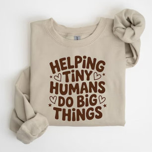 Camiseta Ajudando Humanos Minúsculos a Fazer Grandes Coisas