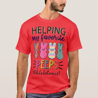 Camiseta Ajudando Minha Família Flebotomista Favorita Bunny
